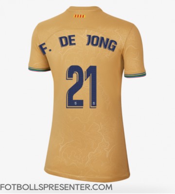 Barcelona Frenkie de Jong #21 Borta Matchtröja Dam 2022-23 Kortärmad